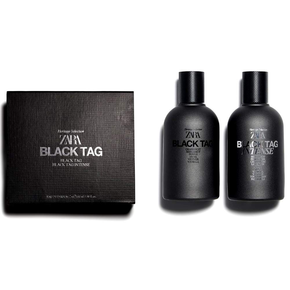 Black Tag + Black Tag Intense Cologne for Men EDP Eau De Parfum Mens Gift Set Zara 2 x 100ML - Image 3