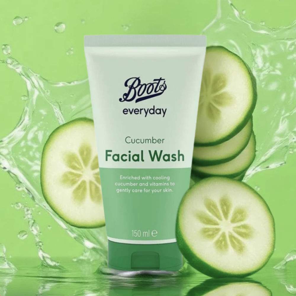 Everyday Cucumber Face Wash Boots 150ML - Image 2