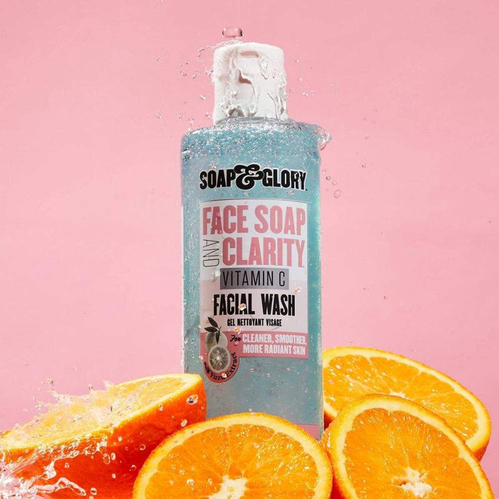 Face Soap & Clarity Facial Wash with Vitamin C Soap & Glory 350ML - Image 3