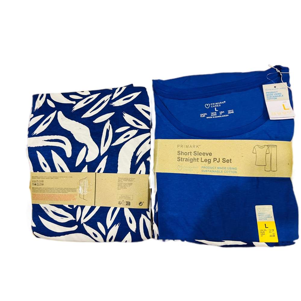 Primark Short Sleeve Straight Leg PJ Set