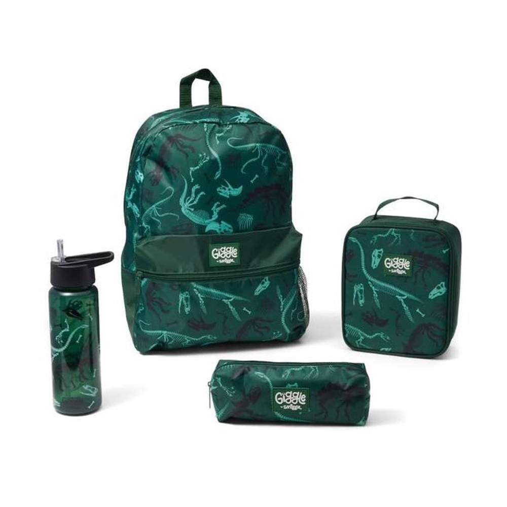 4 Piece Bundle Dark Green Dinosaur Giggle By Smiggle