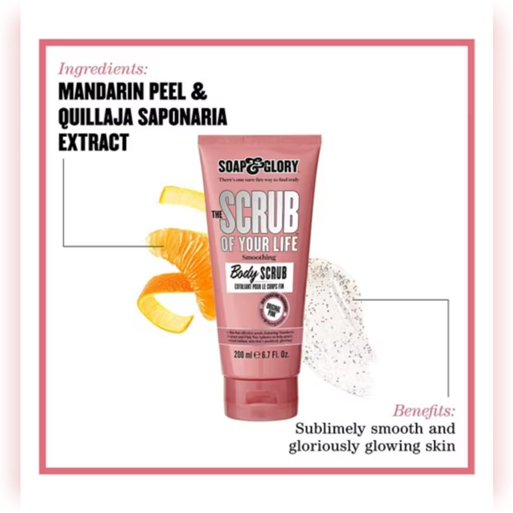 Scrub Of Your Life Smoothing Body Scrub Soap & Glory 200ML - Image 3