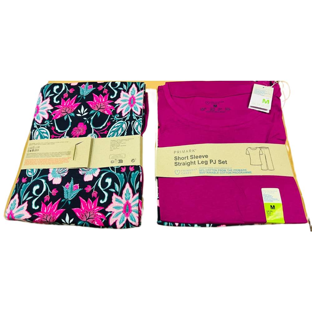 Primark Short Sleeve Straight Leg PJ Set 2 - Image 3