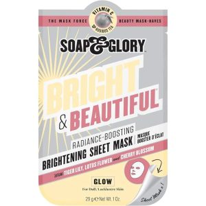 Bright & Beautiful Biodegradable Brightening Sheet Mask Soap & Glory