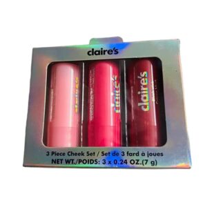 Cheek Stick 3-Piece Set Blush & Highlighter Trio Claires
