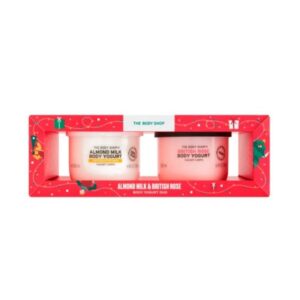 Body Yogurt Duo Almond Milk & British Rose Set The Body Shop