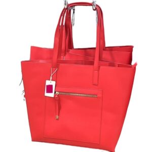 Faux Leather Red Tote Bag Primark