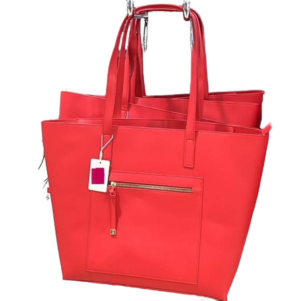 Faux Leather Red Tote Bag Primark
