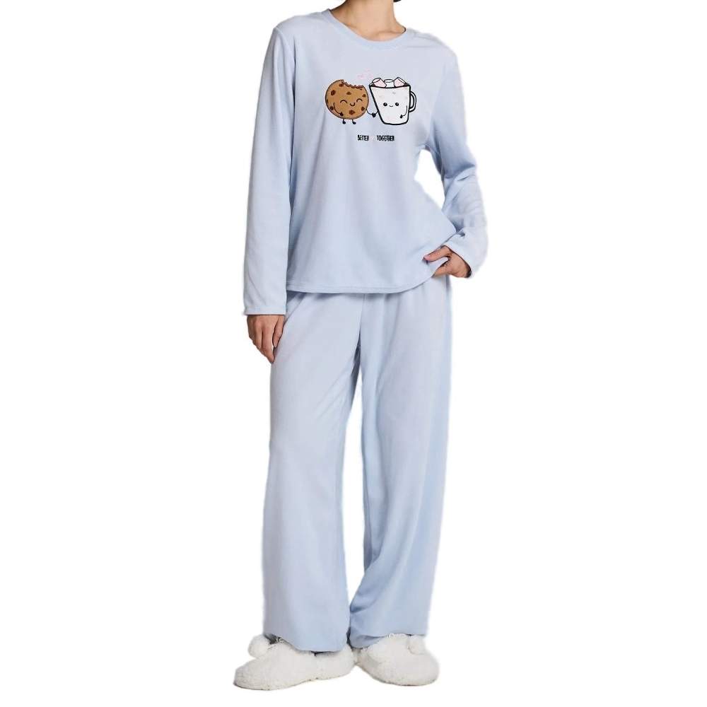 Fleece Pyjamas Lilac 550568637 Primark
