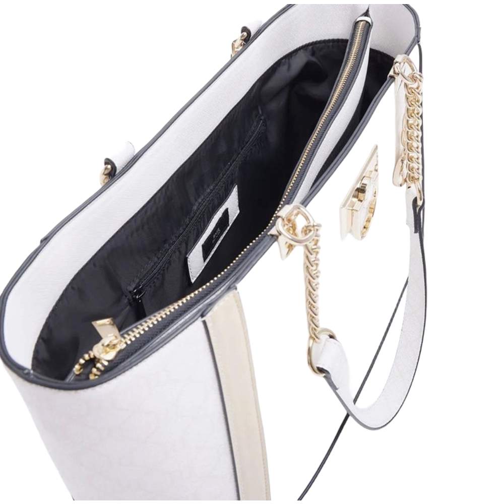 Monogram Cream Tote Bag River Island - Image 3