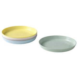 Plate Mixed Colours Set Pack of 6 Ikea