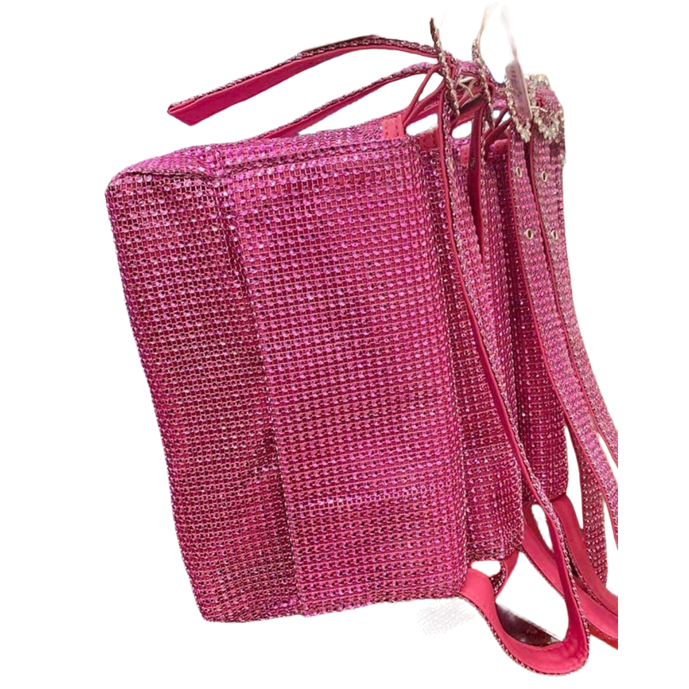 Rhinestone Pink Shoulder Bag Primark - Image 3