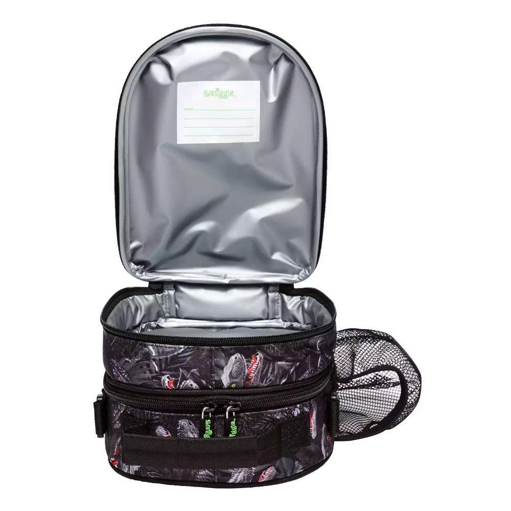 Roarsome Dinosaur Hardtop Lunchbox With Strap Black By Smiggle - Image 2