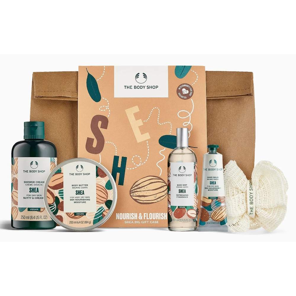 Nourish & Flourish Shea Ultimate 5-Pieces Gift Bag The Body Shop