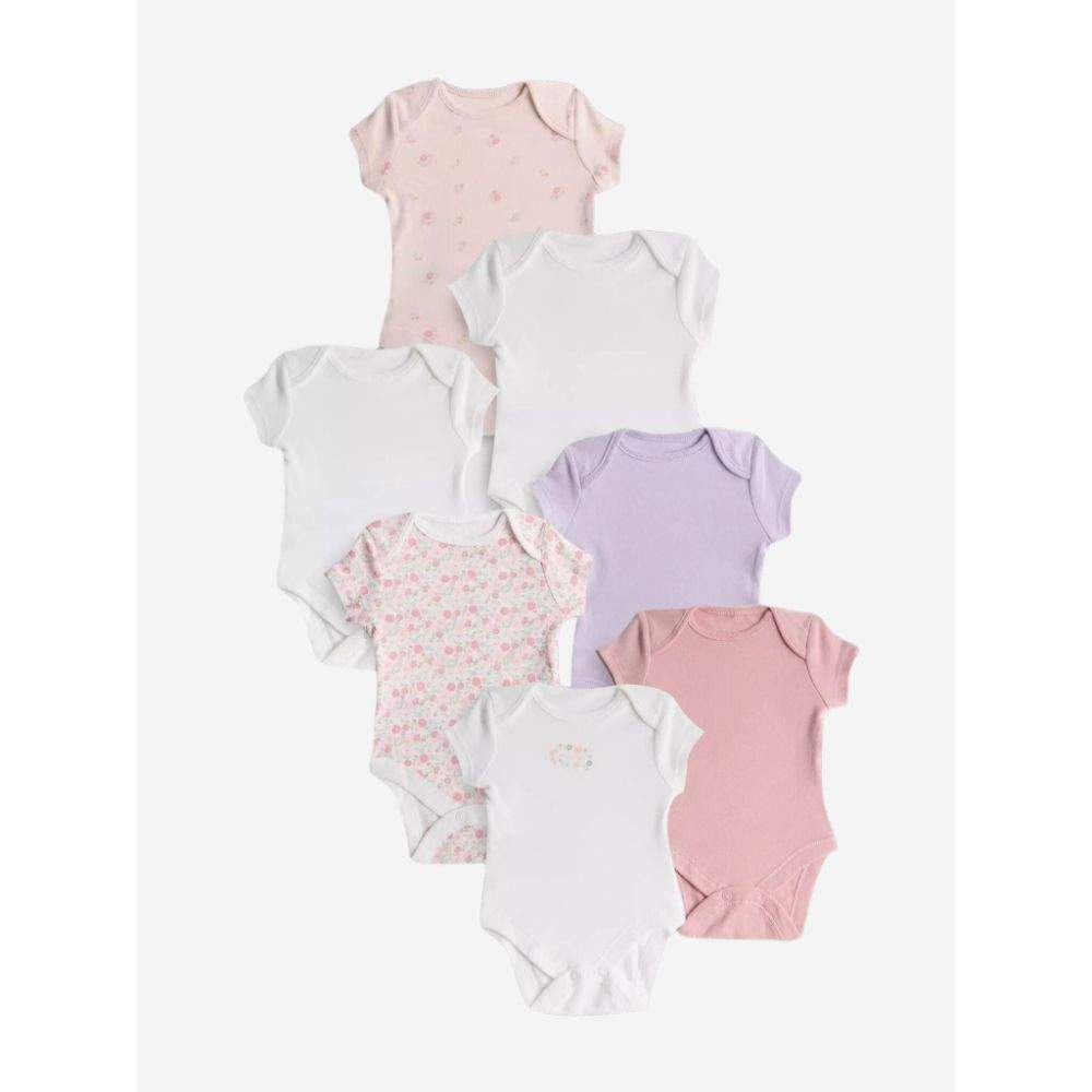 Short Sleeve Bodysuits 7pk Floral Primark 991156326306