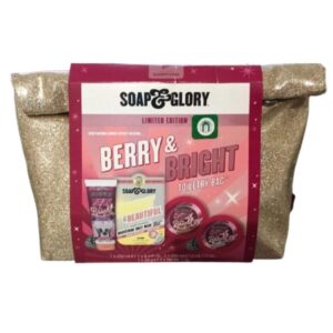 Berry & Bright Toiletry Bag 4 Piece Gift Set Soap & Glory