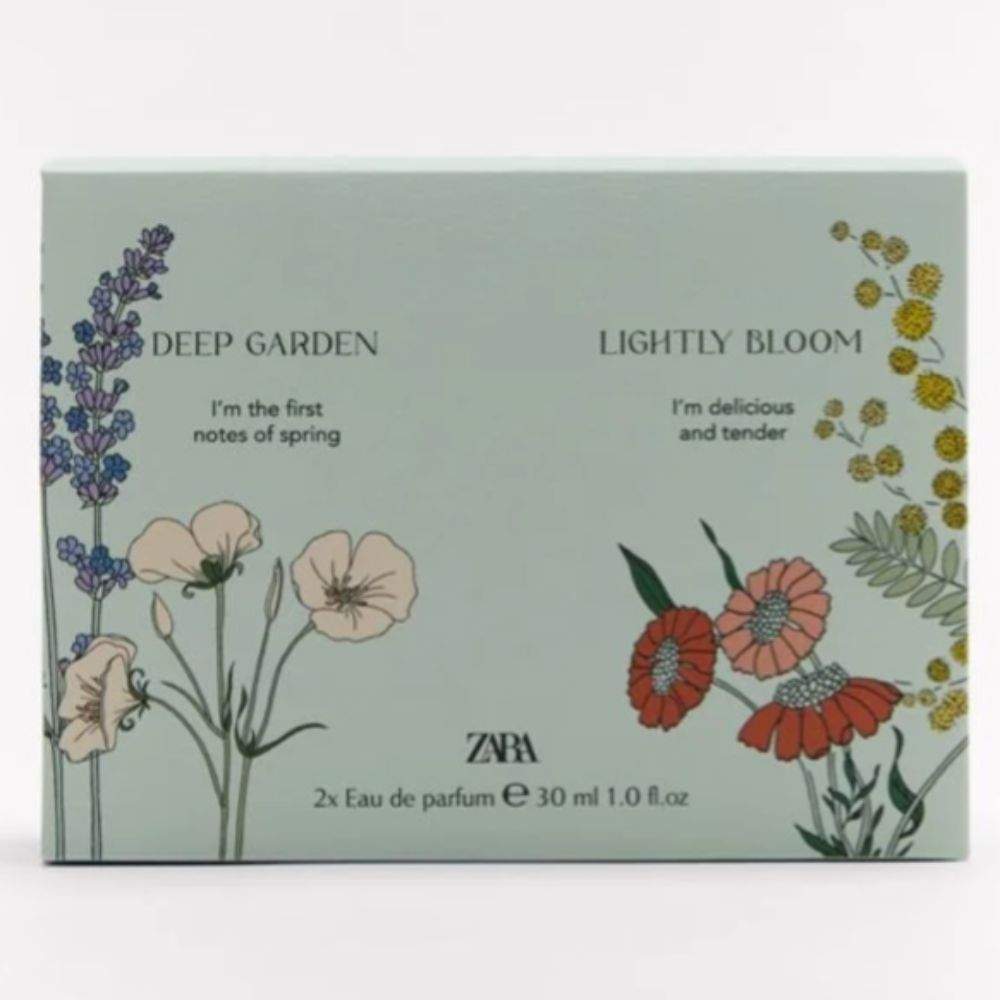 Deep Garden & Lightly Bloom EDP Eau De Parfum Zara 2 x 30ML
